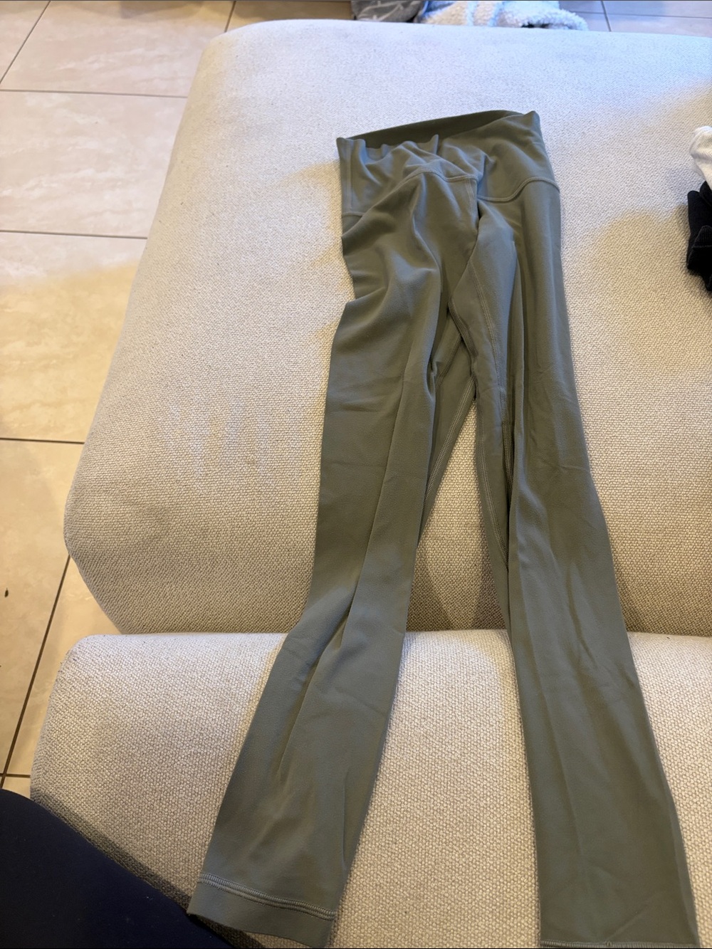 High-Waist Olive Green Active Leggings - Women. Lululemon size 2